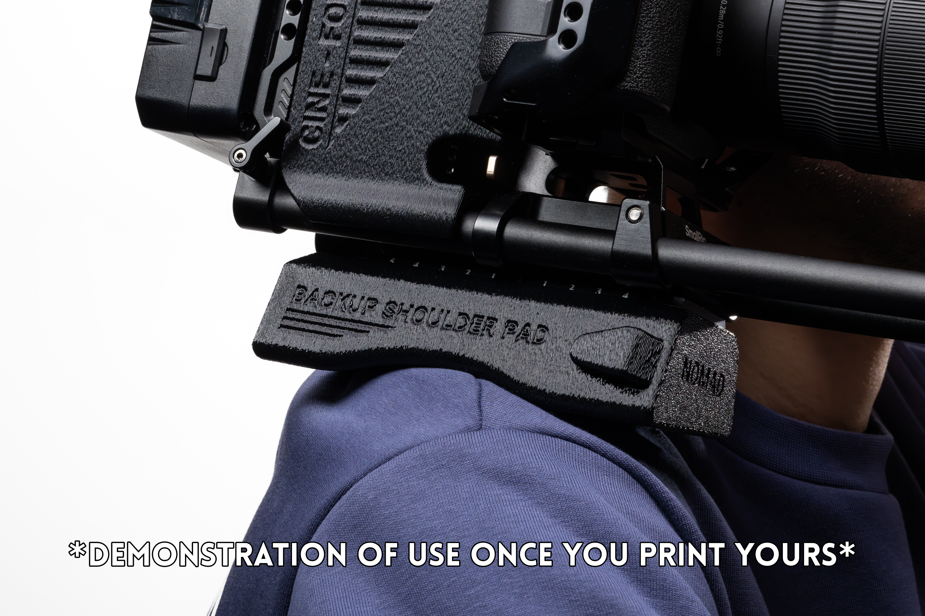 Backup Shoulder Pad | STL Files Digital Download