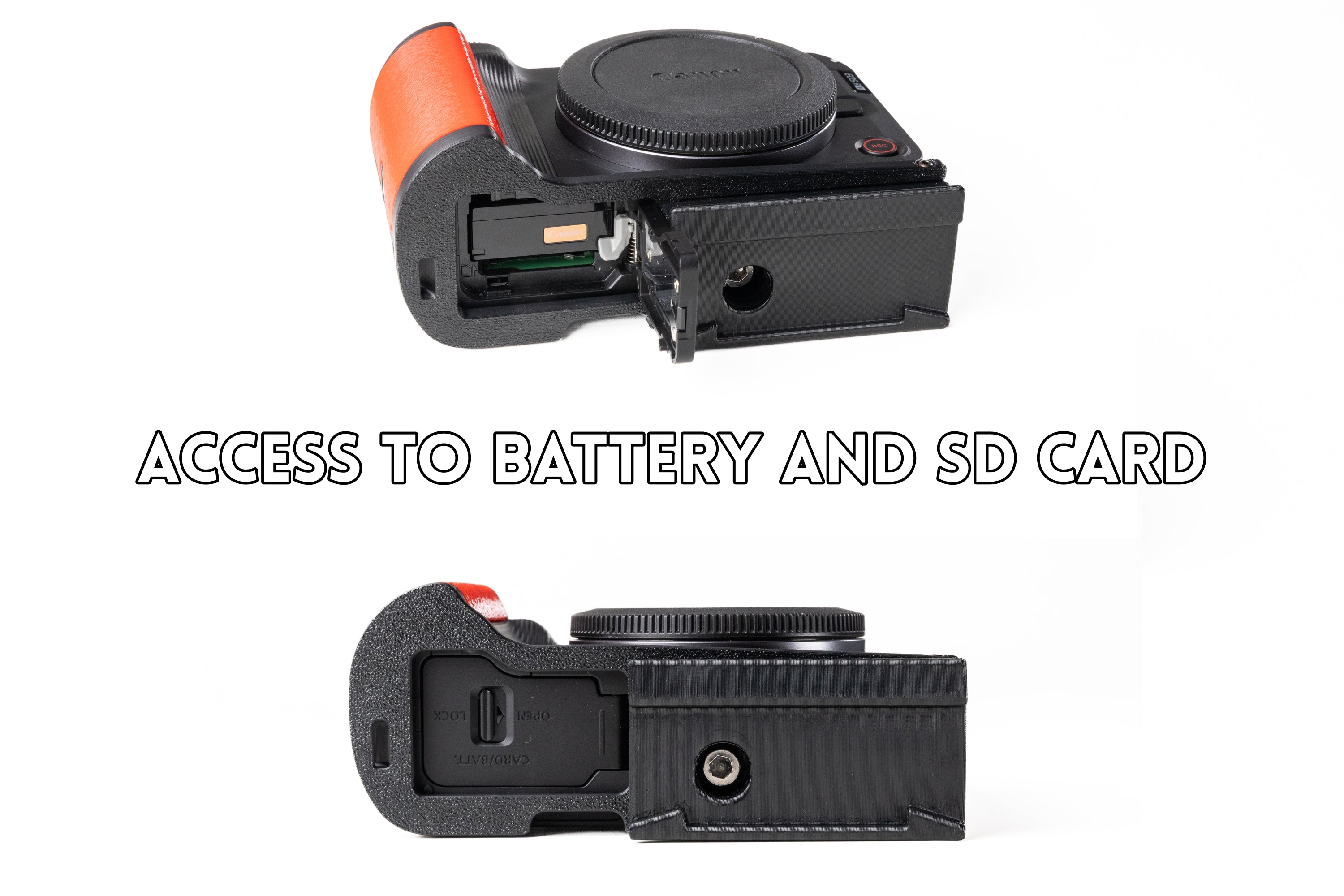 Canon R50V - Half cage with Grip extension